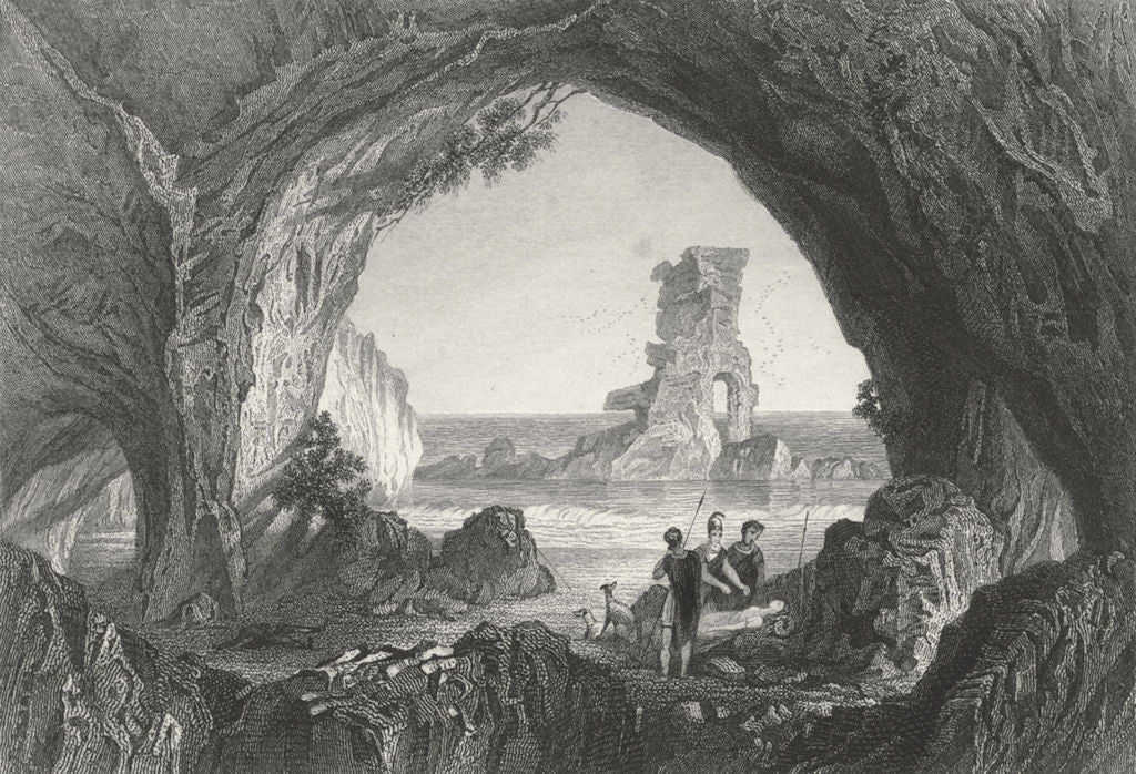 WALES. Stock Rock, Milford Haven. Sargent 1846 old antique print picture